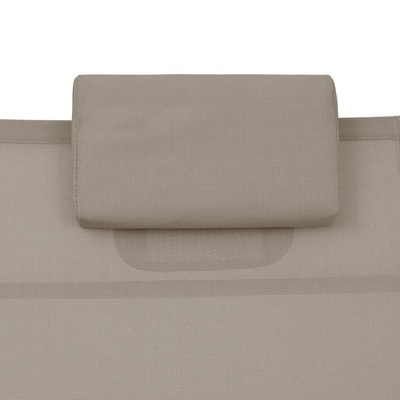 vidaXL Leżak, aluminium i tworzywo textilene, kolor taupe