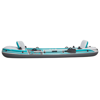 Bestway Pontoon dmuchany Szary i biały 3,64 x 1,66 m PVC