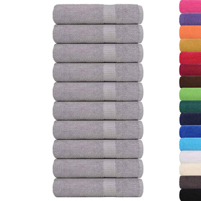 Ręczniki do rąk FROGN 10 szt. Szare 50x100 cm 360 g/m?