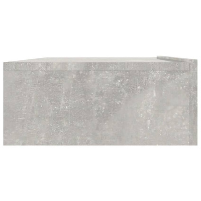 vidaXL Szafka pod TV z oświetleniem LED, szarość betonu, 90x35x15,5 cm