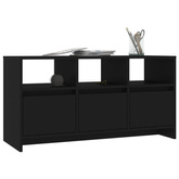 vidaXL Szafka pod TV, czarna, 102x37,5x52,5 cm, płyta wiórowa