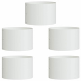 Pierścień doniczki 5 pcs Biały 30 x 30 x 20 cm Stal zimnogięta