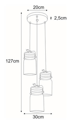 Lampa wisząca K-8004A-3 z serii RAVEN KAJA