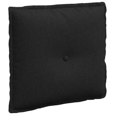 Poduszka na plecy Czarny 50 x 19 x 45 cm tkanina