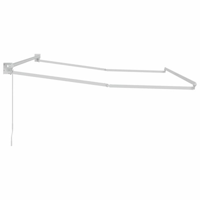 Markiza chowana Biały 300 x 250 cm Aluminium