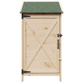Shed ogrodowy naturalny 59,5 x 56 x 113,5 cm Drewno Świerkowe