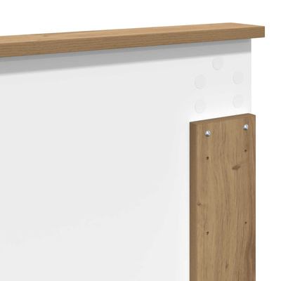 Ramka łóżka Dąb rzemieślniczy 150 x 200 cm Lite drewno sosnowe
