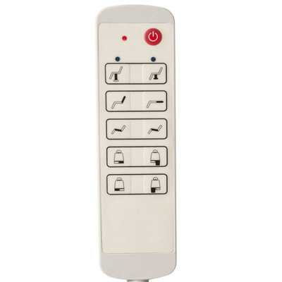 Fotel kosmetyczny elektr. Azzurro 869AS pedi obrotowy 5 siln. biały 114877
