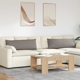 Poduszki na sofę 2 pcs Ciemnoszary 120 x 40 cm tkanina