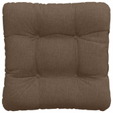 Poduszki na siedziska 4 pcs Brązowy 40 x 40 x 12 cm tkanina