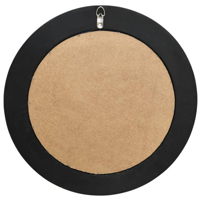 vidaXL Lustro ścienne w stylu barokowym, 50 cm, czarne