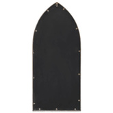 vidaXL Lustro ogrodowe, piaskowe, 100x45 cm, żelazne