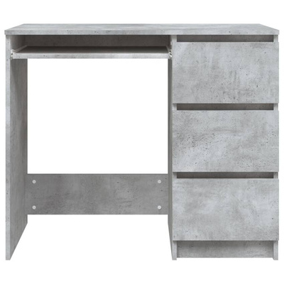 vidaXL Biurko, szarość betonu, 90x45x76 cm, materiał drewnopochodny