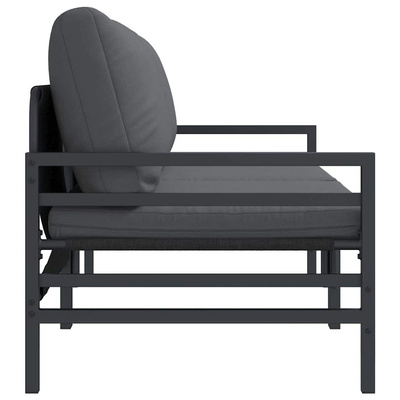 Meble Ogrodowe 2 Sztuka Antracyt 80 x 80 x 71 cm Stal
