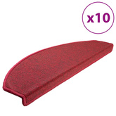 Maty na schody 10 szt. 65x24x4 cm Czerwone Półokrągłe Duże
