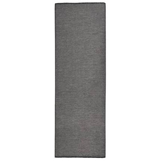 vidaXL Dywan zewnętrzny o płaskim splocie, 80x250 cm, szary