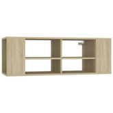 vidaXL Wisząca szafka pod TV, dąb sonoma, 102x35x35 cm