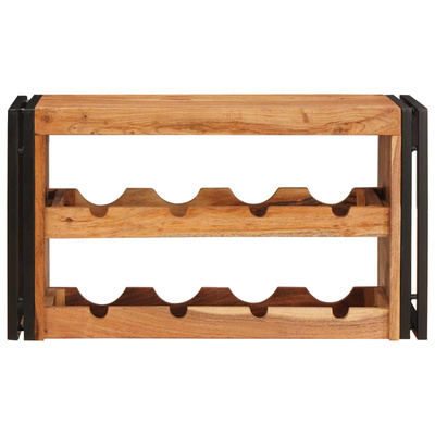 Regał na wino Brązowy 80 x 45 x 33 cm Lite Drewno Akacji