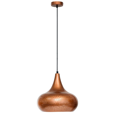 Lampa wisząca vintage gold/ brązowa E27