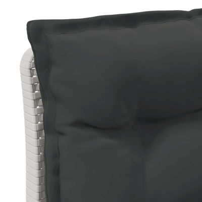 Sofa Ogrodowa 2-osobowa z Poduszkami w Wyglądzie Rattanowym