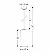 Fleri lampa wisząca czarny 1x60 e27 abażur 12x25 beżowy ratan