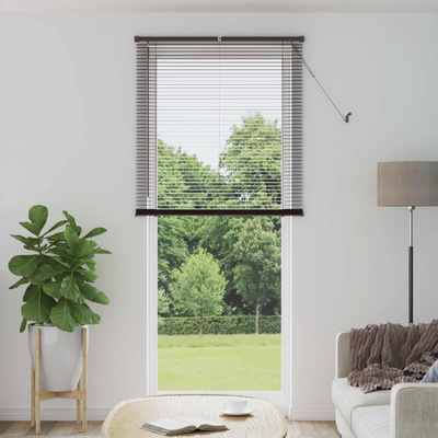 Żaluzja wenecka Ciemnobrązowy ze wzorem 213 x 90 cm 25 mm PVC
