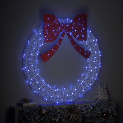 Wianek z 150 diodami LED Niebieski 120 cm Akryl