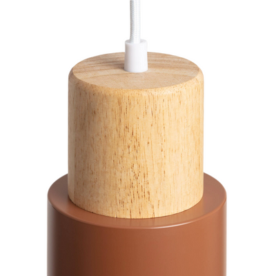 Lampa wisząca nowoczesna skandynawska E27 brązowa Abruzzo Vita