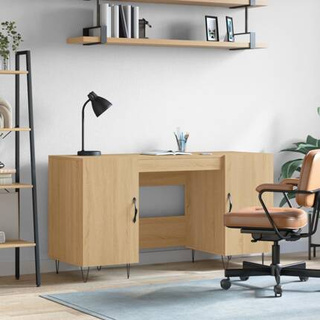 vidaXL Biurko, dąb sonoma, 140x50x75 cm, materiał drewnopochodny