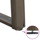 Nogi do stolika kawowego w kształcie litery U 2 szt. Naturalna stal 70x(42-43) cm Stal