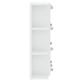 Szafka z lustrem i oświetleniem LED, biała, 70x16,5x60 cm