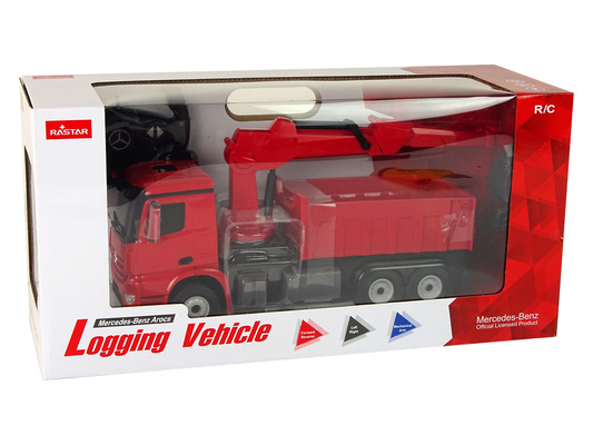 Ciężarówka z Chwytakiem Mercedes Rastar Czerwona