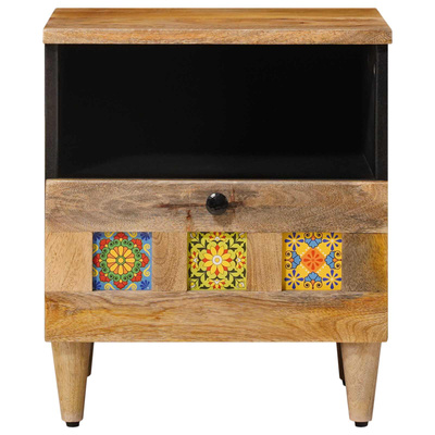 Szafka Nocna Naturalny 40 x 33 x 46 cm Drewno z mango