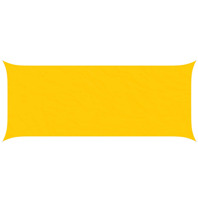 Żagiel przeciwsłoneczny żółty 6 x 2,5 m 100% poliester Oxford