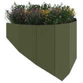 Krawężnik do trawnika 100 x 45 cm Stal Oliwkowy zielony
