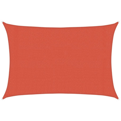 Żagiel przeciwsłoneczny, 160 g/m?, terakotowy, 3x5 m, HDPE