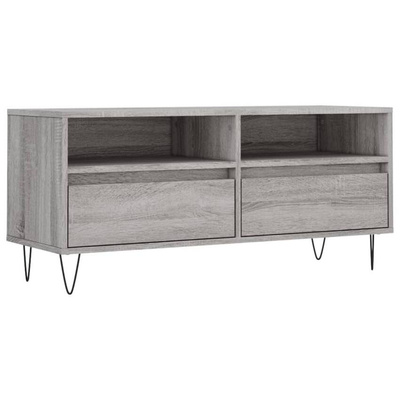 vidaXL Szafka pod TV, szary dąb sonoma, 100x34,5x44,5 cm model standard