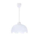 Bratek lampa wisząca 25 1x60w e27 klosz biały