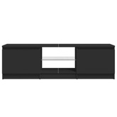 vidaXL Szafka pod TV z oświetleniem LED, czarna, 120 x 30 x 35,5 cm