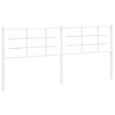Metalowe wymienne wezgłowie, białe, 200 cm