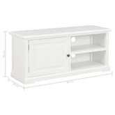 Szafka pod TV, biała, 90x30x40 cm, drewniana vidaXL
