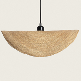 Lampa Wisząca Boho Kapelusz z Włókna Naturalnego Abruzzo Eleonora 50cm E27