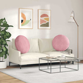 Poduszki na siedziska 2 pcs Różowy ?60 x 21 cm Aksamit