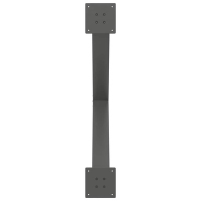 Nogi do stołu jadalnego w kształcie litery X 3 szt. Antracyt 90x(72-73) cm Stal