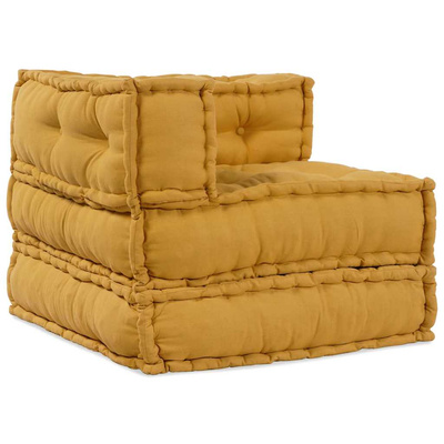 Modularna jednostka sofy 2 pcs żółty 140 x 70 x 56 cm tkanina