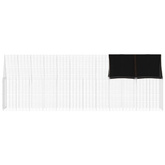 Klatka dla kur 2 szt. srebrny 600 x 100 x 210 cm