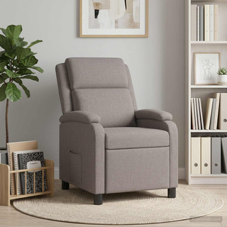 Fotel recliner Ciemnoszary tkanina
