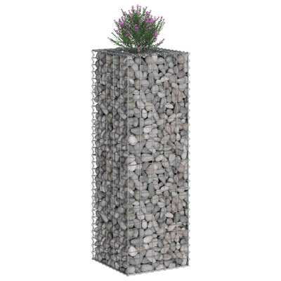 Podniesione łóżko gabionowe 50 x 50 x 150 cm Stal ocynkowana