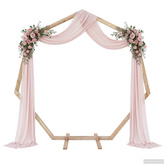 Łuk Ślubny Jasny Brąz 221 x 92 x 216 cm Lite drewno sosnowe