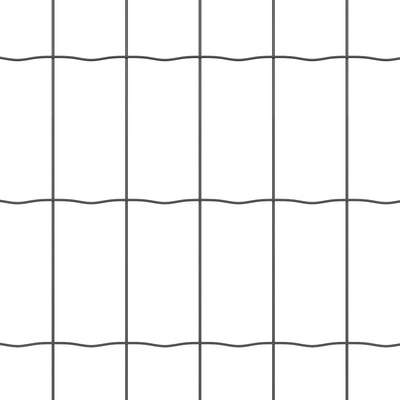 Ogrodzenie Euro 0,4 x 10 m Żelazo pokryte PVC Szary